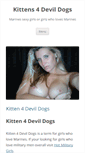 Mobile Screenshot of kittens4devildogs.com